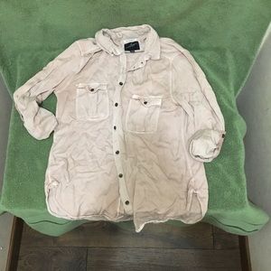 AEO boyfriend button up